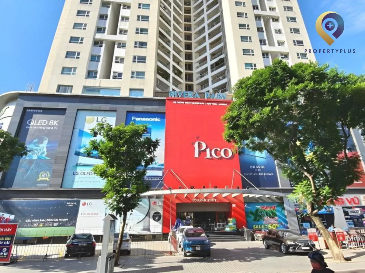 Toàn cảnh khu vực phía trước tòa nhà Xuân Thủy Tower